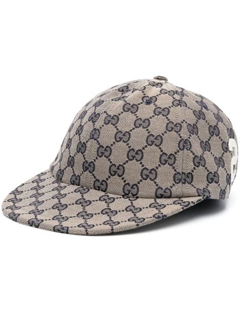 casquette gucci en toile gg|Casquette en toile de coton mélangé jacquard à finitions en cuir .